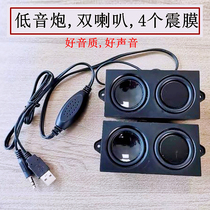 Fever high-power Active Subwoofer computer horn multimedia desktop audio diy Speaker case disassembly