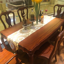Wooden Wood long dining table 1505 brand model health industry environmental protection reliable worthy of your trust