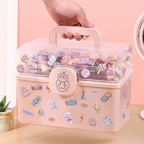 Children hair accessories containing box girl baby comb makeup adorable multilayer leather fascia head rope headgear Accessories Jewelry
