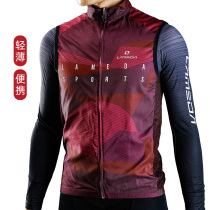 LAMBDA spring autumn sports vest jacket men and women outdoor running leisure windproof sleeveless windbreaker vest jacket