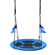 Amazon childrens swing color 900D oxford cloth blue round swing outdoor leisure swing