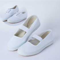 White gymnastics dance shoes toddler virgin dancing shoes summer soft-soled performance shoes small white shoes yoga boys professional
