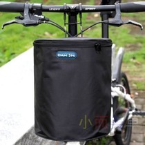 Dream art bicycle front hanging folding storage basket canvas frame Shopping bag pocket plus waterproof bicycle basket skateboard electric