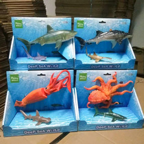Seabed World Toy Marine Life Great Suit Octopus Whale Shark Great White Shark Squid Squid Octopus Action Model