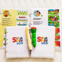 SSS English nursery rhymes childrens songs English enlightenment early education enlightenment support the little man Caterpillar read letters