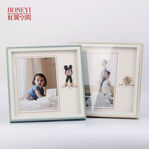 Korean photo frame table three-dimensional ins fresh decorations crystal ornaments printing photos creative simple