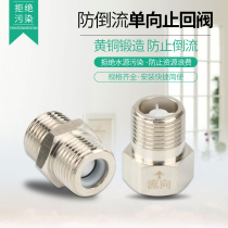 4-point check valve Copper one-way inlet valve backflow anti-reverse 6-point solar water heater water meter Toilet check valve