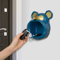 Put the key into the door store the wall-mounted rack the entrance the creative adhesive hook the decoration the decoration the non-punching
