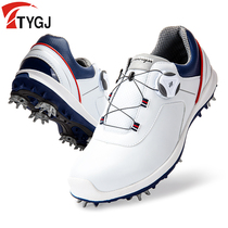 2021 new golf shoes mens shoes summer waterproof shoes rotating shoelace golf light movable studs