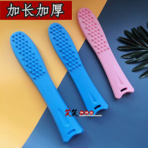 Thickened Meridian beat the back fitness hammer silicone massager fish Pat board massage stick Health