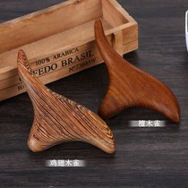 Wooden triangle massager chicken wing foot massage cone point pressing trigeminal Meridian stick pedicle pedicure small sparrow