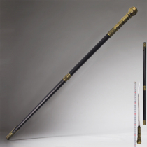 Stainless Steel Round Head Cane Sword Crutch Sword Chinese Classical Anti-Body Sword Mountaineering Sceptic Stage Props Unopened