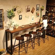 Store simple deli bar table small apartment American mobile phone shop restaurant small bar table Creative