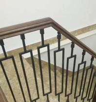 Lian Sheng stair Indoor stair Modern light luxury black flower type wrought iron fence LSDZ-11103