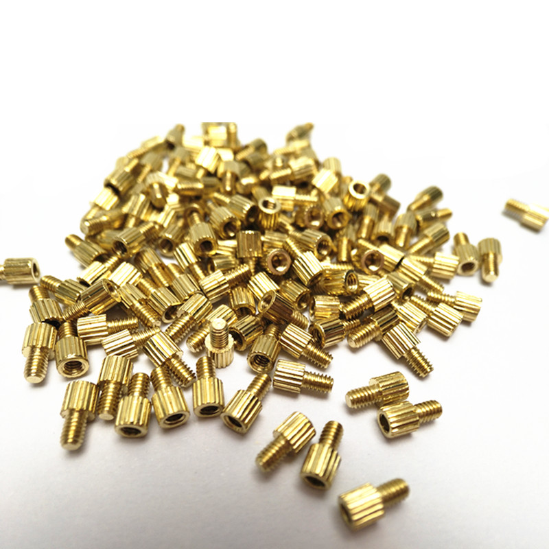 Spot M2 copper column round screw security copper column pull flower roll flower single-head straight-print M2X3 plus 3-M2X18 plus 3 and so on