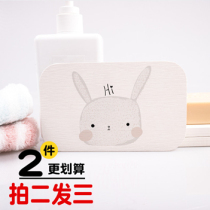 Natural Diatomaceous earth soap pad Absorbent quick-drying soap pad Toilet bathroom non-slip moisture-proof soap box Creative soap holder