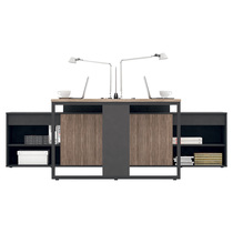 Paig two person desk screen computer desk desk desk office supplies fiberboard P-JLDG162S