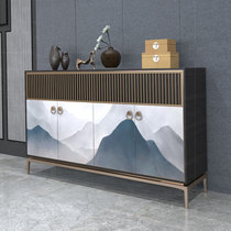New Chinese style solid wood entrance cabinet Modern light luxury simple shoe cabinet One-piece dining side cabinet Foyer partition decorative locker