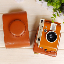 lomo instant automat with a leather case retro one-time imaging camera case backpack