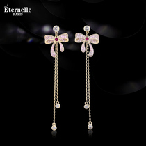 French Eternelle original design earrings female temperament earrings Net Red new trend Super fairy tassel earrings