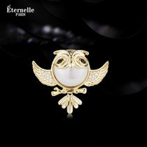 French Eternelle personality clothing corsage accessories collar pin brooch original design owl brooch temperament