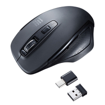 Japan SANWA mute wireless mouse typec for win tablet ipad mobile phone mac dual-mode computer mouse
