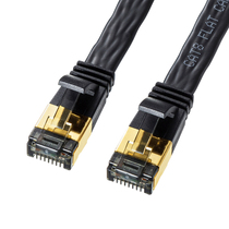 Japan SANWA Flat Network Cable Class 8 Computer Broadband Router Connecting Gigabit High Speed Stable Home Office