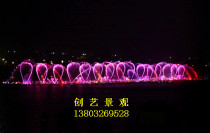 Digital fountain music program-controlled fountain one-dimensional two-dimensional nozzle fountain landscape fountain factory production and installation construction