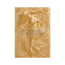 New Yixin artificial sandstone relief European beautiful girl Three-dimensional sculpture Villa landscape background wall mural customization