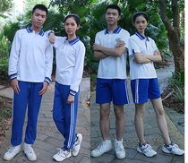 Dongguan school uniform Dongguan Middle School Songshan Lake Middle School uniform Cotton spring summer winter uniform Henglida quality school uniform