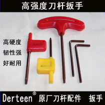 DERTEEN red flag wrench knife rod plum blossom screw fittings hexagon socket T5T6 T8 T10 T15 T20 hot sale