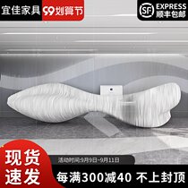 Paint-shaped front desk reception desk fashion bar cashier counter reception desk sliced fish-shaped front table customized