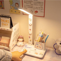 Japan Desk Lamp Study Special Eye Care Dormitory Bedroom Ins girls headboard Childrens student Cartoon