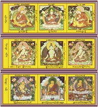 See and benefit -- 500 Buddha statues set more than the old version of the mini Thangka Mini small Buddha statue