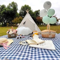 Picnic mat portable children thick moisture-proof waterproof foldable large outdoor small autumn tour grass out beach