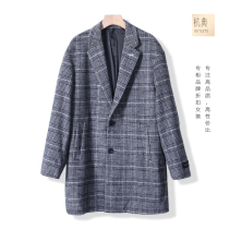 Hang Dian La XPT series winter new trend plaid wool coat coat men ~ counter discount 800