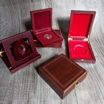 Custom Wood Case Badge Box Commemorative Coin Box Wooden Set Make of Medal Box Silver coin Box Chest Badge Box Collection Box
