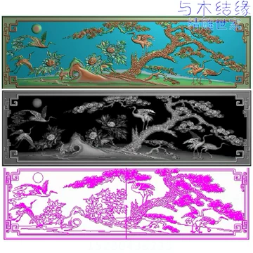 松鹤延年木雕-松鹤延年木雕促销价格、松鹤延年木雕品牌- 淘宝
