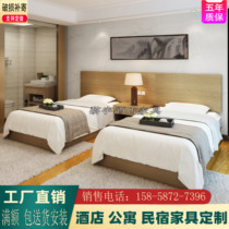 Hotel furniture Bed-style apartment accommodation Double bed box Rental house Special single bed Custom standard room Full set