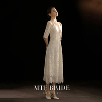Mantingfang (Ning Summer) licensed white dress in summer can usually wear registered engagement dress female light wedding dress