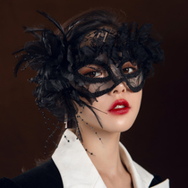 Black Lace Mask Christmas accessories Half Face Elegant Prom Fashion Princess Wind Adult Party Fake Face