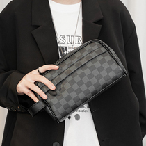 2021 New Korean fashion Mens bag clutch bag mens handbag soft leather wrist bag fashion clutch bag