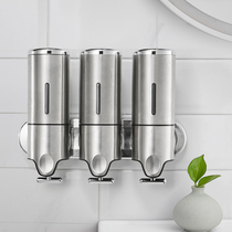 Stainless Steel Wall-mounted Soap Dispenser Bathroom Shampoo body lotion Bath Lotion Box Toilet Hung Wall Hand Sanitizer Press Bottle