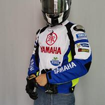 Spring summer autumn and winter new motorcycle riding clothes men race ji che fu fang shuai yi mesh breathable ya ma blue and white