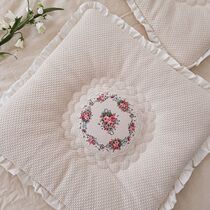South Korea Imports Modeir Huafg Rose Patch Thickened Chair Mat Anti-Slip Dining Chair Fa Sofa Cushion Cushion