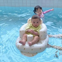 Baby multi-function dining chair Baby learning chair Portable inflatable small sofa Swimming chair Fall-proof anti-rollover seat ring