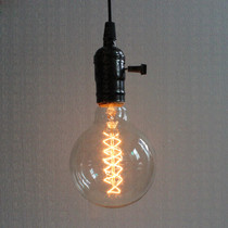 G80G95G125 wire-wound transparent large bulb E27 screw mouth Decorative Edison bulb Retro Tungsten wire bulb