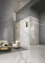 IT Italy imported tile Bulgari light gray package