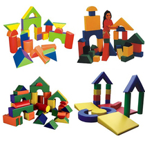 Kindergarten Early Education Center Soft pack combination building blocks Soft sponge assembly assembly educational toys Big building blocks