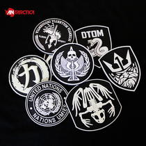 Seventh Continental Army fan magic sticker luminous magic arm chapter outdoor backpack personality magic adhesive stamp rubber shoulder badge